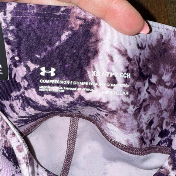 Under Armour Women's Purple Tie-Dye Leggings - Picture 2 of 4